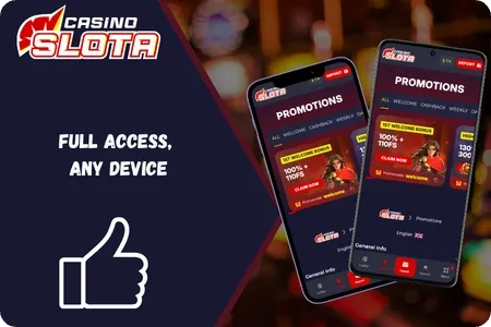 Slota Casino App Screenshot